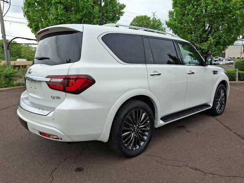 Moonstone White 2024 INFINITI QX80 SENSORY AWD