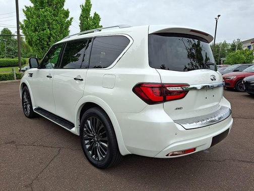Moonstone White 2024 INFINITI QX80 SENSORY AWD
