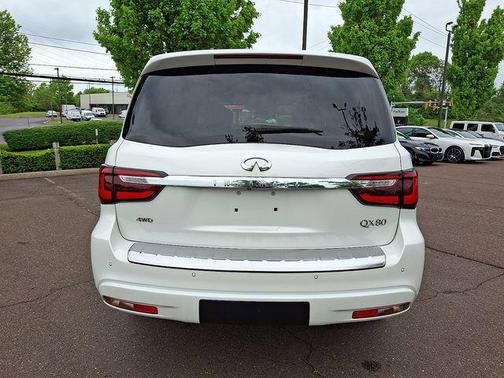 Moonstone White 2024 INFINITI QX80 SENSORY AWD