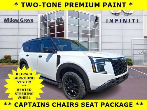 Aspen White Tricoat/Super Black 2026 Nissan Armada PRO-4X