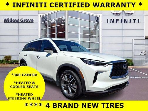 Majestic White 2023 INFINITI QX60 Luxe