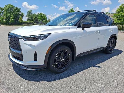 Radiant White/Black Obsidian 2027 INFINITI QX60 SPORT AWD
