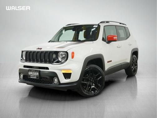 Alpine White Clearcoat 2020 Jeep Renegade Orange Edition