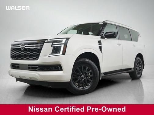 Aspen White Tricoat 2025 Nissan Armada SV