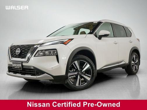 Pearl White Tricoat 2023 Nissan Rogue Platinum