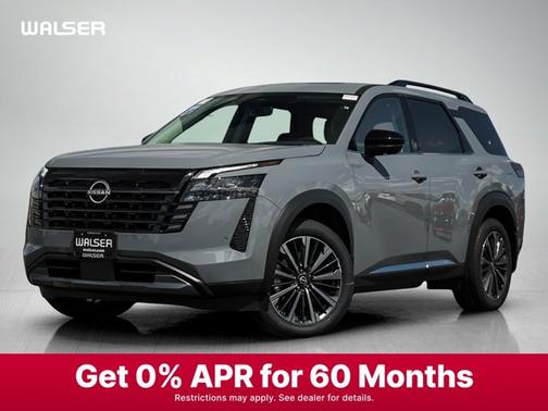 Boulder Gray Pearl 2026 Nissan Pathfinder Platinum