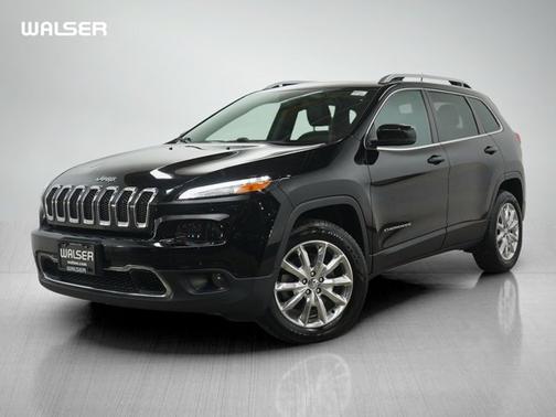 Diamond Black Crystal Pearlcoat 2017 Jeep Cherokee Limited
