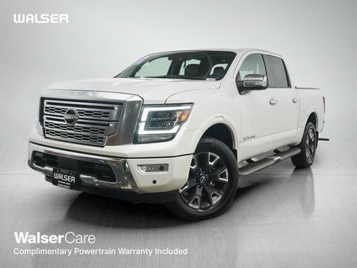 Pearl White Metallic 2023 Nissan Titan Platinum Reserve