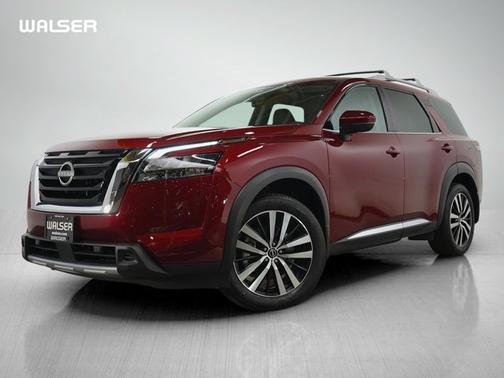 Scarlet Ember Tintcoat 2025 Nissan Pathfinder Platinum