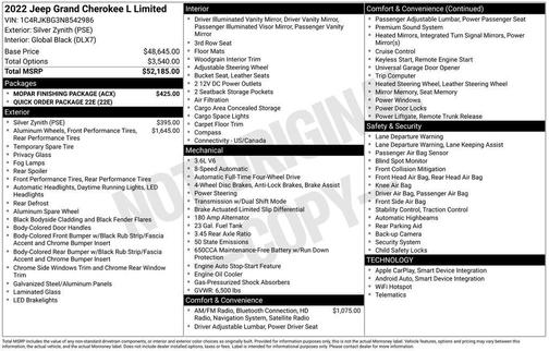 2022 Jeep Grand Cherokee L Limited