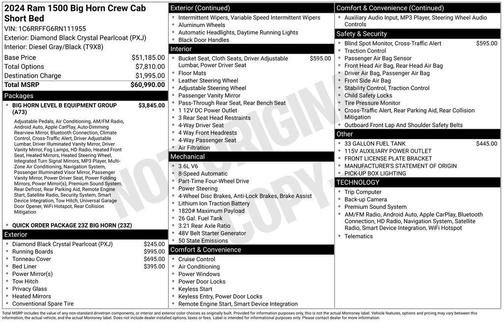 2024 RAM 1500 Big Horn/Lone Star
