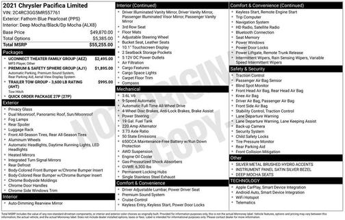 2021 Chrysler Pacifica Limited