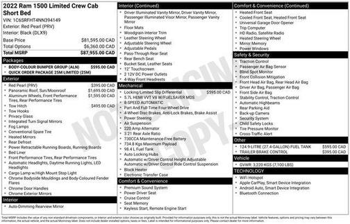 2022 RAM 1500 Limited