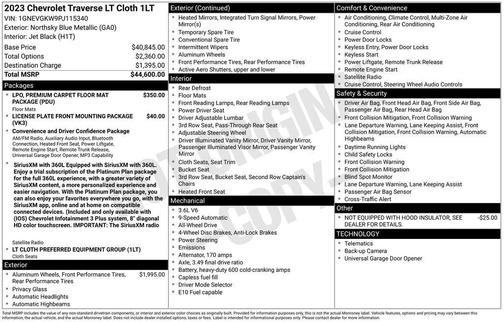 2023 Chevrolet Traverse LT Cloth