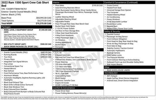 2022 RAM 1500 Sport