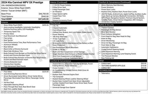 2024 Kia Carnival SX Prestige