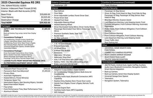 2025 Chevrolet Equinox AWD RS