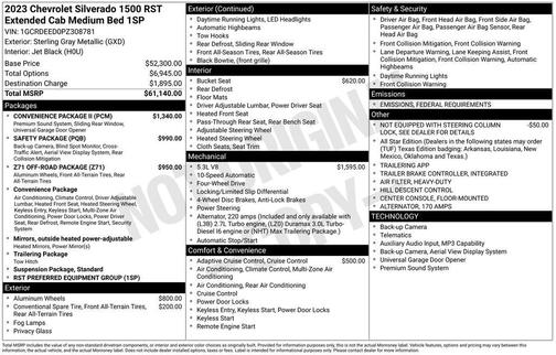 2023 Chevrolet Silverado 1500 RST