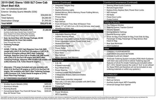 2019 GMC Sierra 1500 SLT