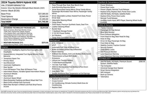 2024 Toyota RAV4 Hybrid SE