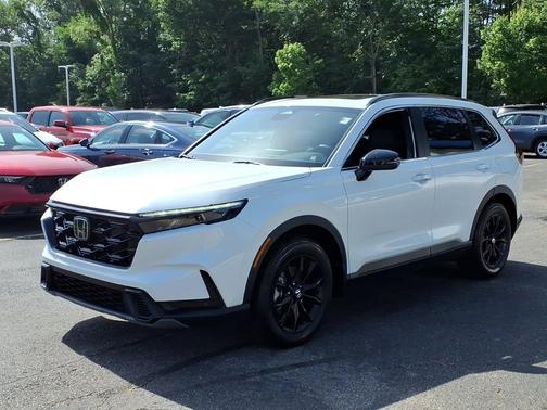 Platinum White Pearl 2025 Honda CR-V Hybrid Sport AWD