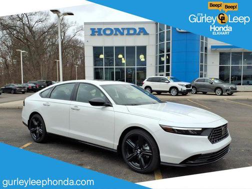 Platinum White Pearl 2026 Honda Accord Hybrid Sport-L