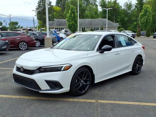 Platinum White Pearl 2023 Honda Civic Sport