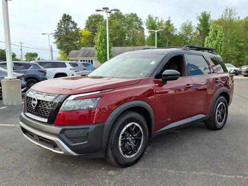 Scarlet Ember Tintcoat/Super Black 2023 Nissan Pathfinder Rock Creek 4WD