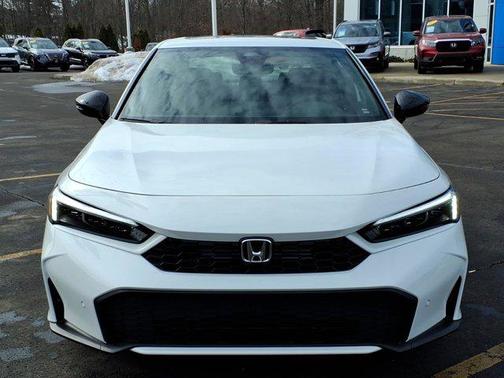 Platinum White Pearl 2026 Honda Civic Hybrid Sport Touring