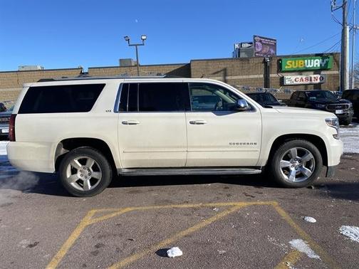 White Diamond Tri-Coat 2015 Chevrolet Suburban 1500 LTZ