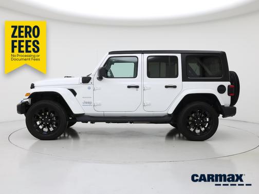 White 2023 Jeep Wrangler 4xe Unlimited Sahara