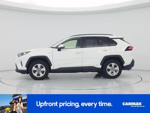 White 2019 Toyota RAV4 Hybrid XLE