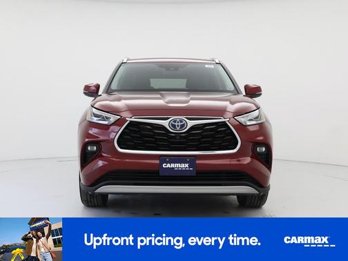 Red 2021 Toyota Highlander Hybrid Platinum