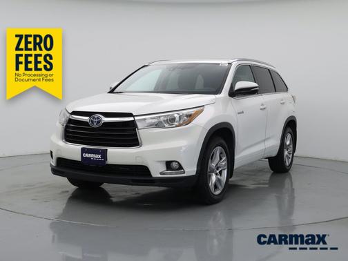 White 2015 Toyota Highlander Hybrid Limited