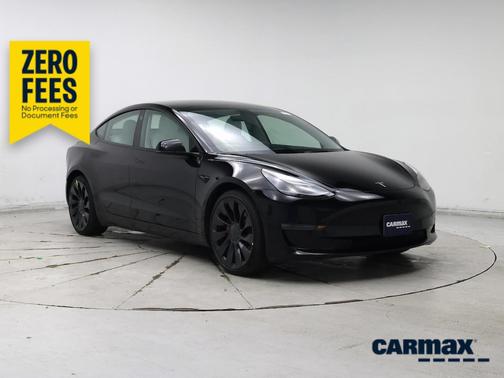 Black 2022 Tesla Model 3 Performance