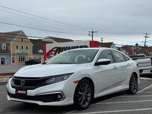 Platinum White Pearl 2019 Honda Civic EX