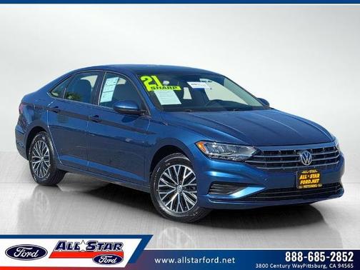Silk Blue Metallic 2021 Volkswagen Jetta 1.4T SE