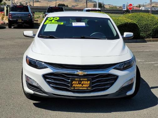 White 2022 Chevrolet Malibu LT W/1LT