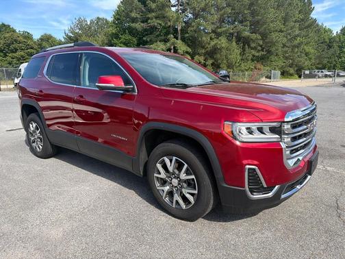 Volcanic Red Tintcoat 2023 GMC Acadia AWD SLE