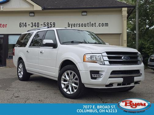 White Platinum Metallic Tri-Coat 2016 Ford Expedition EL Limited