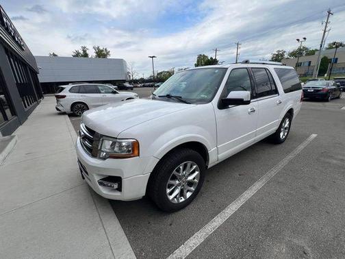 White Platinum Metallic Tri-Coat 2016 Ford Expedition EL Limited