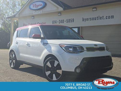 White w/Red Roof 2016 Kia Soul +