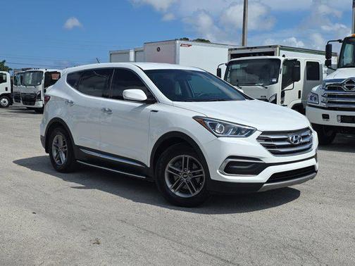 Pearl White 2018 Hyundai Santa Fe Sport 2.4L