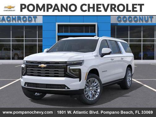 Polar White Tricoat 2026 Chevrolet Suburban High Country, 4WD