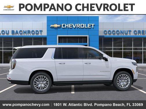 Polar White Tricoat 2026 Chevrolet Suburban High Country, 4WD