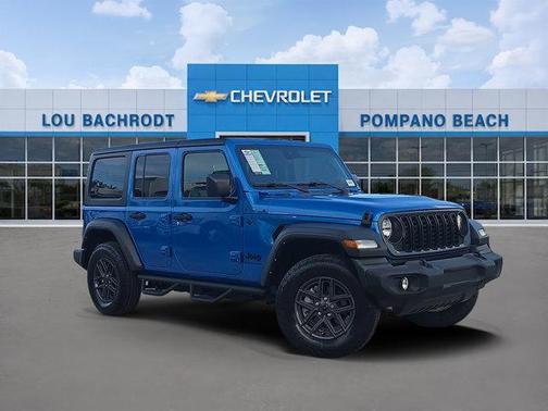 Hydro Blue Pearlcoat 2024 Jeep Wrangler Sport S