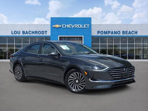 Portofino Gray 2023 Hyundai SONATA Hybrid SE