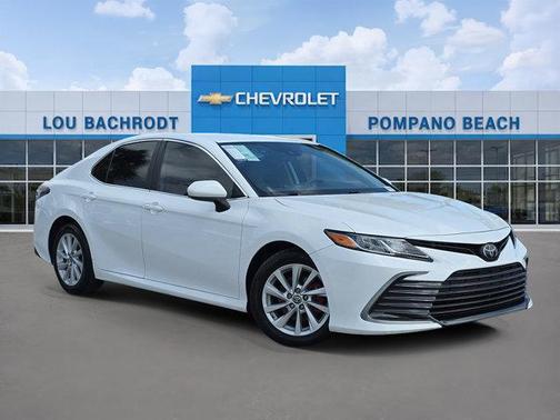 Super White 2021 Toyota Camry LE