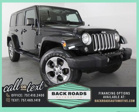 Black Clearcoat 2018 Jeep Wrangler JK Unlimited Sahara