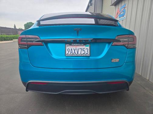 Blue 2022 Tesla Model X Plaid